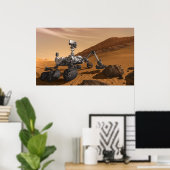 Poster Curiosity : Le Rover de Mars (Bureau à domicile)