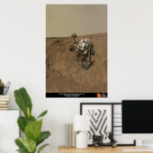 Poster Curiosity Rover sur le site John Klein (Bureau à domicile)