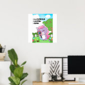 Poster Curious I learn I gain Wall art (Bureau à domicile)