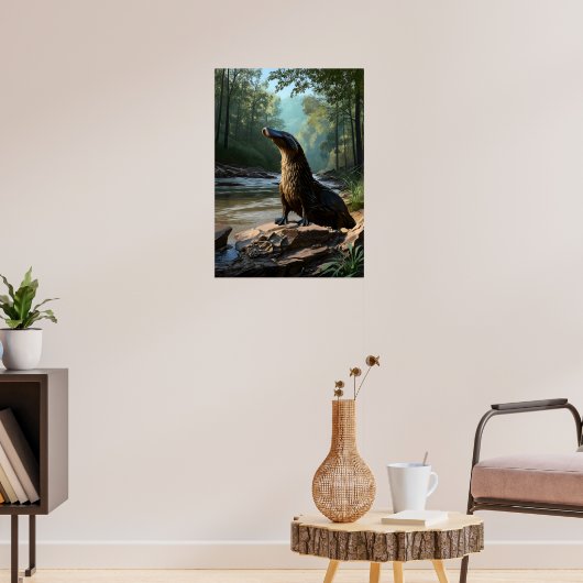Poster Curious Platypus par la Riverbank (Salon 3)