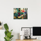 Poster Curl Crested Aracari Toucan (Bureau à domicile)