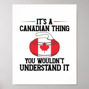 Poster Curling Canada Canadian Canadian Curler Venin
