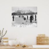Poster Curling dans Central Park NYC Print (Cuisine)