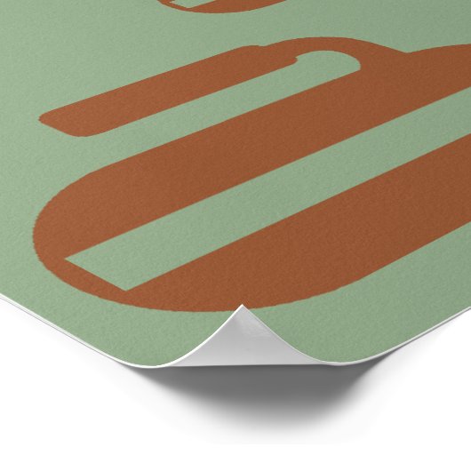 Poster Curling Pop Art (Coin)