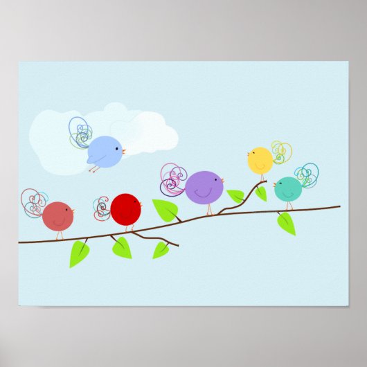 Poster Curly Birdies 2 (Devant)