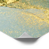 Poster Currents of translucent hues, snaking metallic swi (Coin)