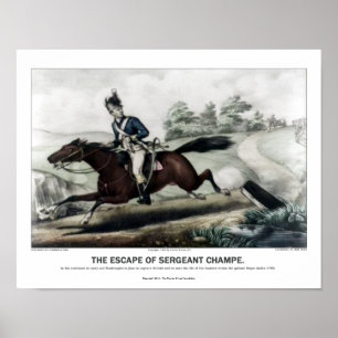 Poster Currier et Ives - L'évasion du Sgt Champe