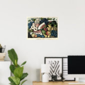 Poster Currier vintage & Ives American Fruit Piece (Bureau à domicile)