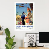 Poster Curtiss School of Aviation (US02053) (Bureau à domicile)