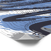 Poster Curved Brushstrokes of Energy and Motion (Coin)