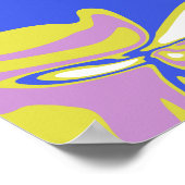 Poster Curved Flowing Lines in a Layered Abstract Pattern (Coin)