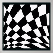 Poster Curved Grid | Modern (Devant)