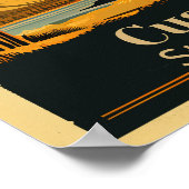 Poster Custer State Park Carré Vintage (Coin)