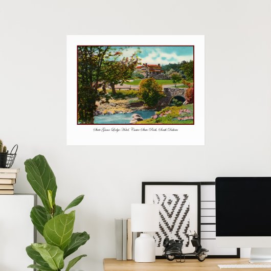 Poster Custer State Park Game Lodge Imprimer (Bureau à domicile)