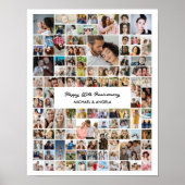 Poster Custom 100 Photo Collage Birthday Anniversary Gift (Devant)