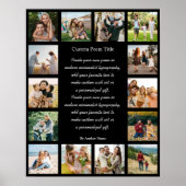 Poster Custom 14 Photo Collage Poem (Devant)