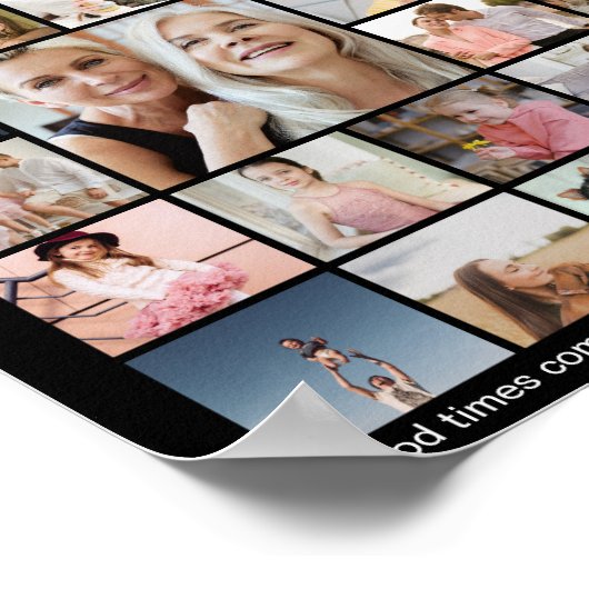 Poster Custom 50 Picture Photo Collage Memory Display (Coin)