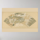 Poster CUSTOM Abstract Rinpa Wave Pattern Art (Devant)