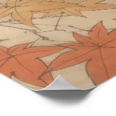 Poster CUSTOM Autumn Bird & Fall Leaves Print by Imao (Coin)