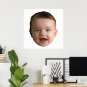 Poster Custom Baby Face, Funny custom photo (Bureau à domicile)