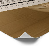 Poster Custom Bathroom Decor, Editable Dog with Newspaper (Coin)