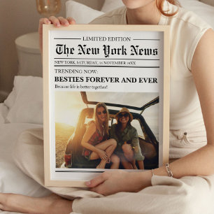 Poster Custom Best Friend Bestie Journal Art Imprimer