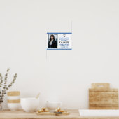 Poster Custom Blue Law School Photo Graduation Party (Cuisine)