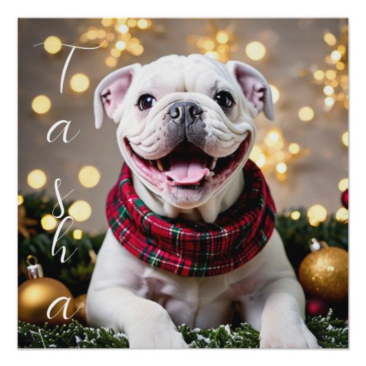 Poster Custom Christmas Dog Making Memories (Devant)