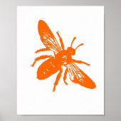 Poster Custom Color Bee Print (Devant)