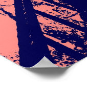Poster Custom Coral Navy Blue Stairs (Coin)