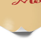 Poster Custom Cute Christmas Cat with Santa Hat (Coin)