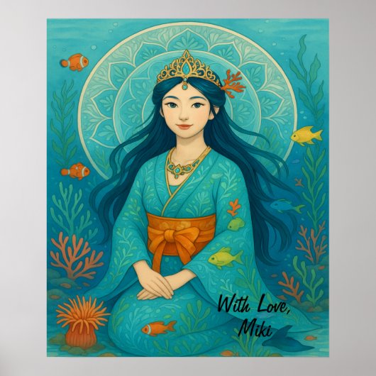Poster Custom Cute Whismusical Underwater Princess (Devant)