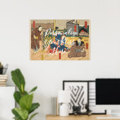 Poster CUSTOM Dramatic Japanese Samurai Actor Print (Bureau à domicile)