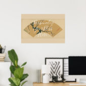 Poster CUSTOM Elegant Cherry Blossom Pattern Art (Bureau à domicile)