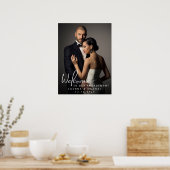 Poster Custom Engagement Photo Welcome Sign (Cuisine)