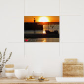 Poster Custom Heart St Ives Harbour Sun Cornwall Photo (Cuisine)