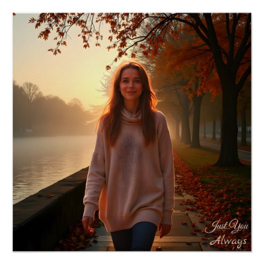 Poster Custom Her Portrait – A Special Gift for Her (Devant)