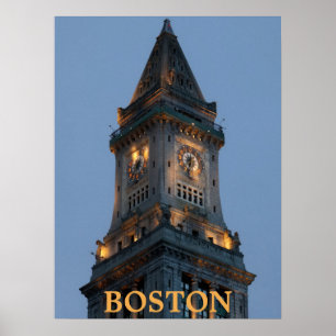 Poster Custom House Tower Boston