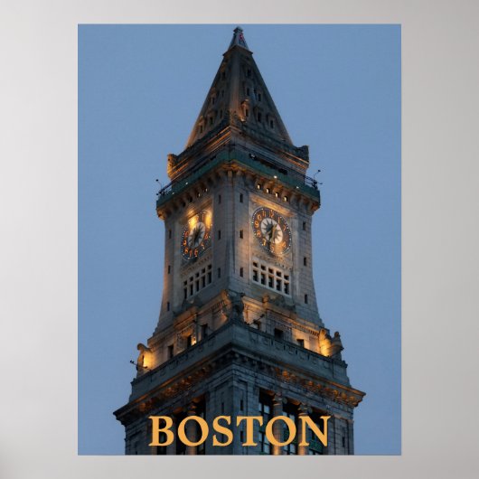 Poster Custom House Tower Boston (Voorkant)