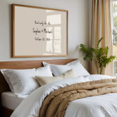 Poster Custom “How Lucky We Are” Wedding Sign Wall Art