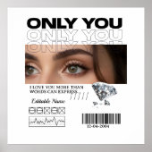 Poster Custom Image, name & Text | Personalized (Devant)