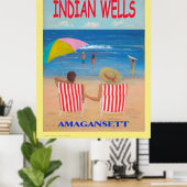 Poster Custom Indian Wells Beach Art Imprimer (Bureau à domicile)