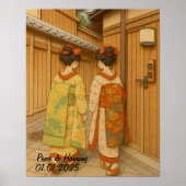 Poster Custom Japon Voyage Paysage esthétique Geisha (Devant)
