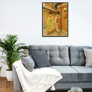 Poster Custom Japon Voyage Paysage esthétique Geisha