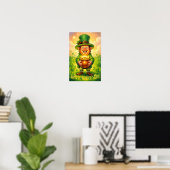 Poster Custom Leprechaun Gnome Happy St. Patrick's Day  (Bureau à domicile)