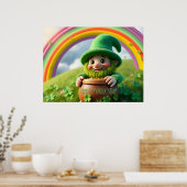 Poster Custom Leprechaun Gnome St. Patrick's Day Shamrock (Cuisine)