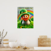 Poster Custom Leprechaun Gnome St. Patrick's Day Shamrock (Cuisine)