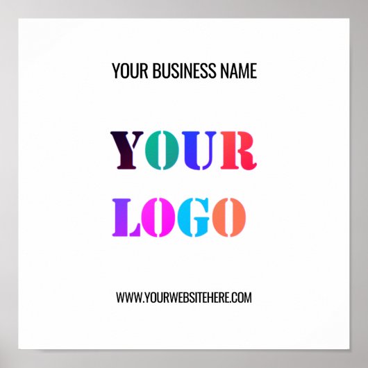Poster Custom Logo Name Website Promotional Personalized (Devant)