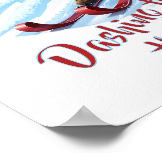 Poster Custom Modern Funny Père Noël mignon Noël (Coin)