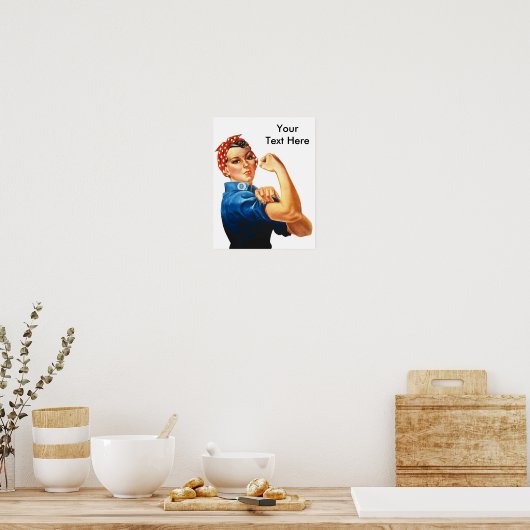 Poster Custom Modern Rosie le Riveter (Cuisine)